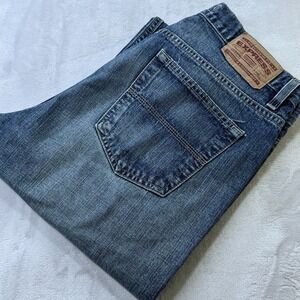 Express Classic Boot Cut‎ Jeans Men's 34x30 Medium Wash Blue Denim Y2K